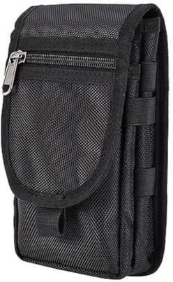 Custodia da cintura per cellulare, custodia da cintura con chiusura a ribalta, compatibile con iPhone 16, 15, 14, 13, 12 Pro Max,20x11 cm, custodia regolabile con clip.