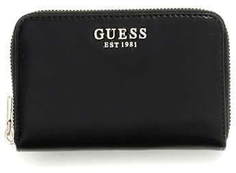 Guess Laurel II Medium Zip Around Wallet, Black, One Size, Laurel Medium Zip Around Wallet