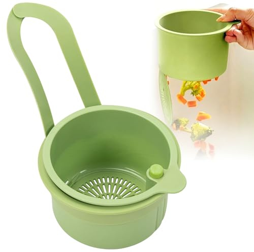Colador para fregadero, Colador de silicona extraíble, Colgar sin ensuciar las manos,para fregaderos, protección contra atascos