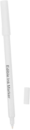MUELODSIC Edible Baking Marker Pen for Cake Decorating Lightweight Portable White Food Coloring Pen Fine Craftsmanship for Fondant Cookies and Icing Writing Practical and Auxiliary Tool