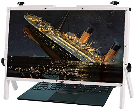 MEVZHH Magnifyiglasses,Laptop Computer Screen Magnifier, Magnifyifor Computer Screen, Gamivideo Monitor Magnifier Amplifier for Phlaptop,Ultra-Clear Blu-Ray 3X Magnifyilens,Natural/White