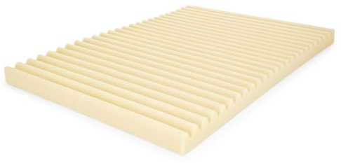 Foam & Upholstery Warehouse Medical Wave Foam Mattress Topper 2” Thick – Pressure Relief Contoured Bed Overlay | Breathable Support, Prevents Bed Sores, Orthopaedic Comfort – UK Made (Small Single)