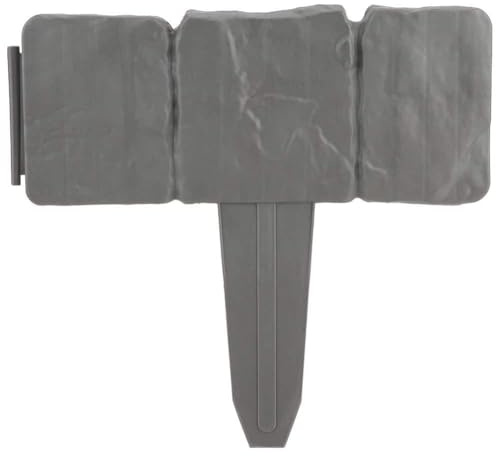 Qcwwy 10 Pièces Clôture de Jardin Flexible, Pelouse en Plastique Bricolage Bordure de Clôture de Pelouse D'épissure Pliable Adaptée aux Petits Parterres de Fleurs Allées Espaces