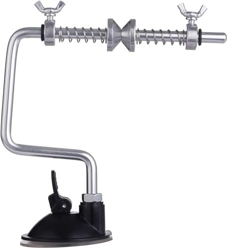 Zite Fishing Schnurspulgerät zum Angeln | Aufspulhilfe für Angelrollen | Aufspuler Monofile & Geflochtene Angel-Schnur | Aluminium Schnurspuler | Saugnapf-Halterung