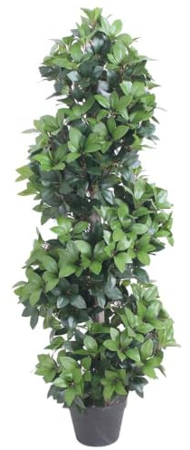 vidaXL Künstliche Pflanze Lorbeerbaum mit Topf Grün 120 cm