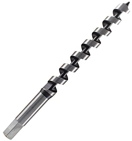 Muretnze 14 Zoll langer Schlangenbohrer 34 Zoll Durchmesser Schiffsbohrer mit Sechskantschaft 38 Zoll für Holz, extra lange Bohrer Brad Point Augers Bohrer für Weich und Hartholz, Kunststoff,