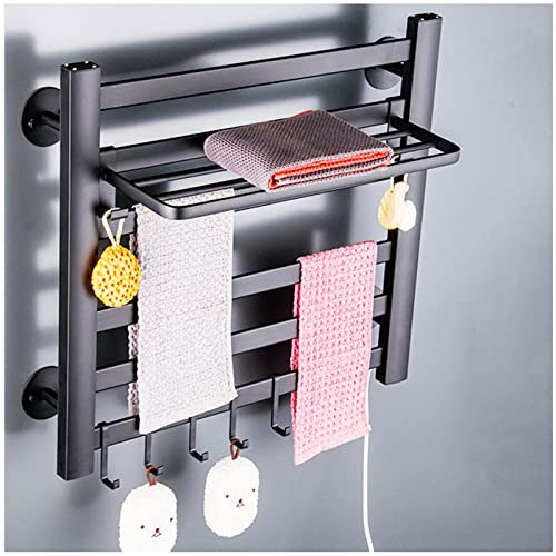VVLXRIC Scalda Asciugamani Elettrico da Bagno, con Timer Riscaldamento Uniforme Scalda Asciugamani Bagno, Porta Asciugamani Termoarredo,580x485mm