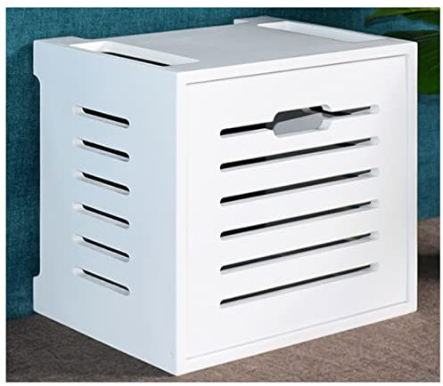 Caja De Almacenamiento De Router WiFi, Estante Flotante Organizador De Pared, Caja De Almacenamiento De Router Inalámbrico Grande, Ocultador De Gestió (S : I)