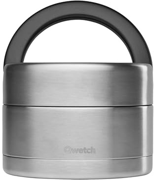 QWETCH - Thermobehälter für Essen mit Griff - 650ml - Lunchbox Edelstahl Isotherm - 5h Heiß & 7h Kalt - Auslaufsicher & BPA-frei
