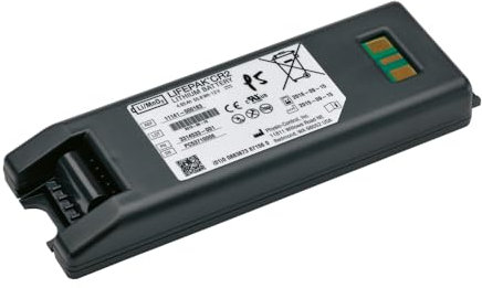 Batterie für Physio Control LIFEPAK CR2 Defibrillator AED, 4 Jahre Standby, Defibrillator Defi Replacement Ersatz Ersatzbatterie Zubehör, Simple-Medics Erste-Hilfe Rettungsausrüstung (MHD 10/2029)