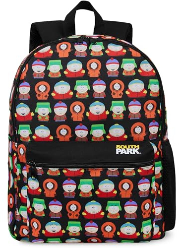 South Park Sac à Dos Garçon Ado Homme Sac de Voyage Sport College Travail Stan Kenny Bretelles Réglables Idée Cadeau