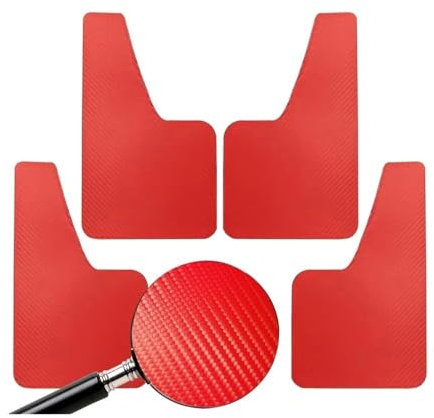 Auto Paraspruzzi Paraspruzzi Universali Paraspruzzi Parafanghi Paraspruzzi Effetto Fibra Di Carbonio Set Anteriore Posteriore Auto Auto Van SUV Pick-up Accessori Auto Parafango(1 UK)