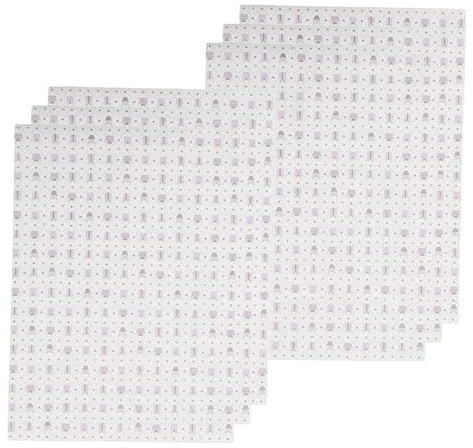 DEARMAMY 6 Stück Geschenkpapier Urlaubspapier Kariertes Geschenkpapier Kariertes Hochzeitspapier Weihnachtspapier Vintage Rosa