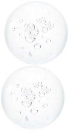 HEMOTON Lot De 2 Boules De Verre Décoratives pour Fontaine D'Intérieur Et D'Extérieur Boules Décoratives pour Centre De Table Boules De Cristal Décoratives Boules À Bulles De
