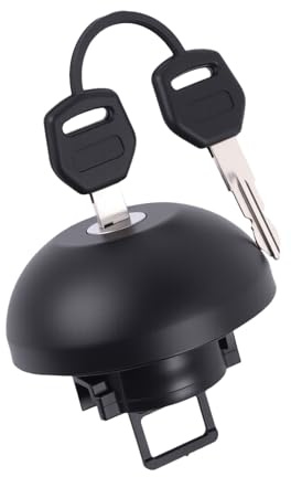 Flydida Tankdeckel mit Schloss und 2 Schlüssel Kompatibel mit Clio 2 3 Master 2 Espace 2 Twingo Scénic Kangoo 2 Trafic Abschließbarer Tankdeckel OE# 7701471585 7701470950