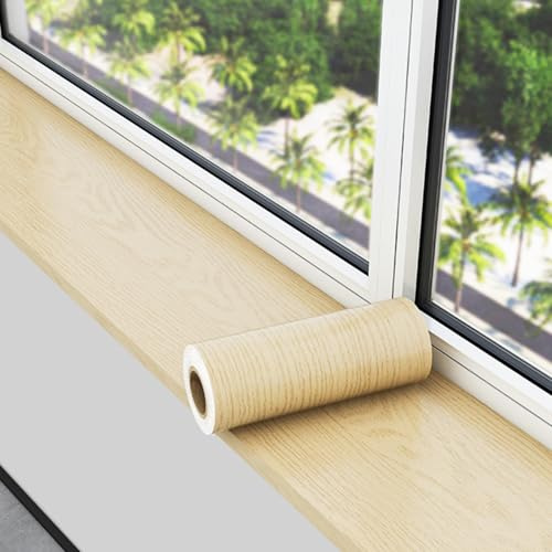 Tappetino per Davanzale Tappetino da 5 m per Davanzali/Rivestimento per Cassetti, Protezione Adesiva e Staccabile per Davanzali Stretti, Cuscino per Finestra a Bovindo(C,L500W40cm(197x15.8))