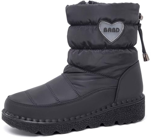 Générique Botte Hiver Femme Chaussure Impermeable Bottes Neige Chaussures Fourrées Chaudes Country Bottine De Mollets Larges Pour Bottines Apres Ski