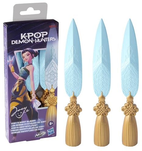 Kpop Demon Hunters Nerf, Dagas Espirituales de Zoey, 3 Cuchillos Nerf de Espuma, Inspiradas en la película Animada de Netflix, Juguetes y Regalos Infantiles, A Partir de 6 años