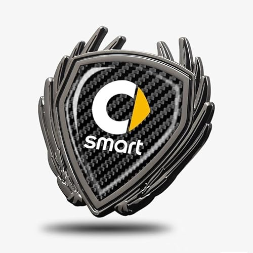 WENINETIES Adesivi Emblemi Auto 3D per Smart for Two W451 2007-2014, Decorazioni Personalizzate Facile da Applicare Regalo per Appassionati di Auto