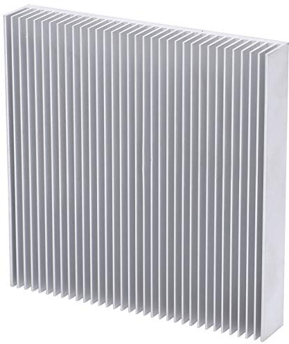 Hochleistungsfähige 90 x 90 x 15 mm große Aluminium-Kühlkörper-Kühlteile für Router, CPUs, IC-Kühler, Leiterplatten, Verstärker, Netzteile, Transistoren, Röhren, Leistungsplatinen