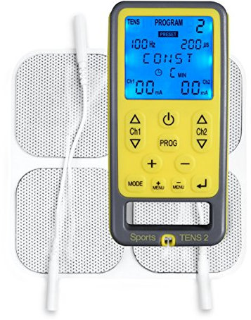 TensCare Sports Tens - Électrostimulateur Musculaire, programmes prédéfinis TENS, EMS, Massage et manuel, Soulagement de la douleur, tonification musculaire et relaxation