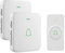 AVANTEK Wireless Doorbell, 1000 Feet/300 M Long Range Door Bells with 2 Receivers, Mini IP55 Waterproof, LED Flash, 5 Levels Volume, 52 Melodies, LED Flash, CW-12