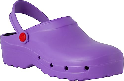 REPOSA Light Shock - Sabot Femme et Homme Léger, Antichoc en EVA, Sabot Femme Medical Infirmiere Unisex, Anatomique, Sangle Rabattable, Chaussure Medicale et Sanitaire avec SRC Semelle Antidérapante