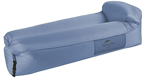 Naturehike Air Lounger, Wasserdichtes Luft Sofa mit Portable Paket, Lazy Lounger Aufblasbares Sofa Air Bett für Reisen, Camping, Pool und Beach Parties(Blau)