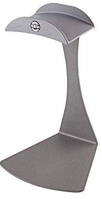 K&M 16075 Kopfhörer-Tischstativ Over Ear Basaltgrau -aus Stahl – mit Gummiauflage und schlanker Silhouette