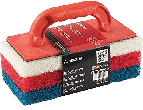 Bellota FLTSP24P - Talocha estropajo para limpieza epoxi, Rojo