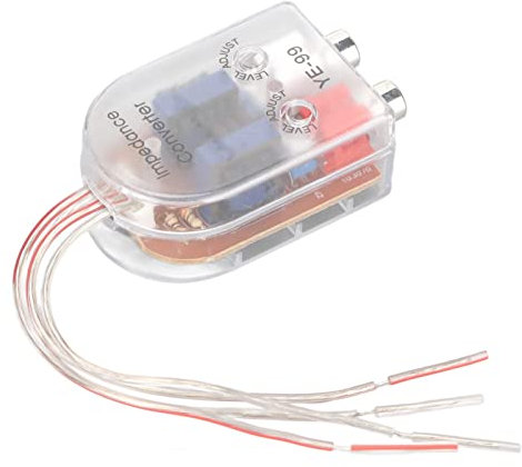 Convertidor de Alto a Bajo, Convertidor de Audio de Coche Hilow para Reproductor de CD VCD DVD de Coche Amplificador de Subwoofer de Amplificador Automático Reproductor de CD Adaptador de Alto a bajo