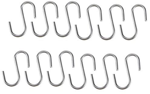 TOPBATHY 10 Pcs Hooks Heavy Duty Zinc Plating Kitchen Utensil Hooks Pothook Hangers Over The Door
