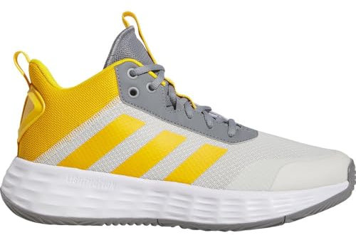 Adidas Herren Ownthegame Shoes, Orbit Grey/Crew Yellow/Grey Three, 44 EU