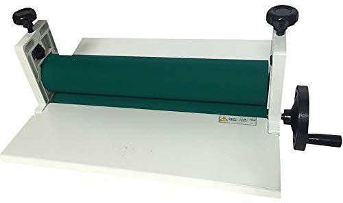 Plastifieuse manuelle Machine de plastification à froid manuelle (35 cm de large, 1,2 cm d'épaisseur) Machine de laminage à rouleau à manivelle Machine à laminer à froid Peinture photo Invitation