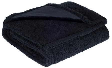 Liebesdecke Wasserdicht - Die Kuscheldecke für Bett, Couch, Sofa, Haustier Wasserabweisend Tagesdecke, Warme Weiche Decke (XL: 145 * 216CM, Schwarz)