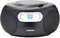 CD Boombox With Bluetooth - Black - FM Radio CD Display - Portable CD Player Boombox Sound Speaker With Bluetooth - Mains Or Battery Operated - Bluetooth Streaming Speaker