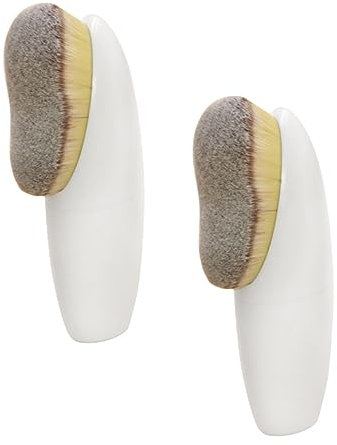 DOITOOL 2stücke Teiliges Make-up Pinsel Für Damen Multifunktionaler Foundation Puderpinsel Aus Künstlichen Fasern Für Natürliche Makeup-anwendung Vielseitig Verwendbar Für Gesicht Modellie
