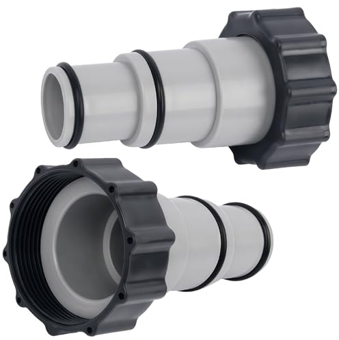 Adattatore per Tubo da Piscina, 2 Pezzi Adattatore Tubo Piscina 38 32, Adattatori per Piscina A, Adattatore Piscina 32 38, Adattatore Pompa Piscina, Raccordo Tubo Piscina Ø 32 e 38 mm