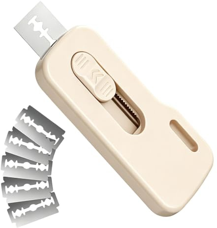 dzqad Brödskårningsverktyg | Magnetisk Halksäker Handtags Rakbladsskärare Med 5 Blad | Surdegslame och Brödrakblad | Passar Bakningsälskare, till Kvinnor, samt Bageri, Restaurang och Verkstad