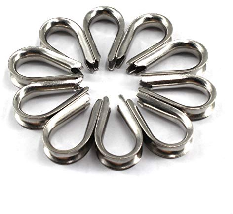 Dedal Cuerda de alambre de acero inoxidable 304, cable Dedales Rigging M3 (20 Piezas)