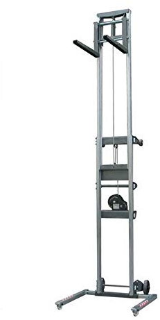 3S SuperSamaStore Elevatore Sollevatore Manuale con Ruote per Sollevare Climatizzatore, Carrello Elevatore Professionale Telescopico per Installazione Condizionatori, Portata 160 Kg, Elevazione 367 Cm
