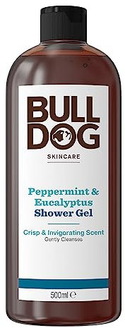 Bulldog Skincare Peppermint & Eucalyptus Shower Gel 500ml Men’s Shower Gel Natural Fragrance