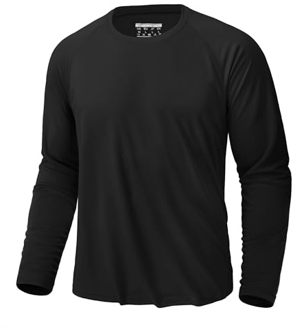 KEFITEVD Sommar långärmad simning t-shirt för män utomhus lätta toppar tunna badkläder toppar