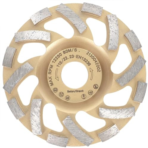 PRODIAMANT Diamant-Schleiftopf 115 mm x 22,2 mm Turbo ST81 Diamant Schleifteller Beton Naturstein Profiqualität