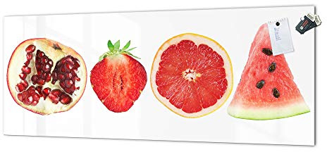 Glass splashback with Metal Backing - Kitchen Glass Panel Fruits&Veggies Series MBBS05: