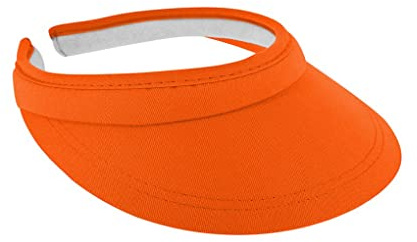 fiebig Visière | Pare-soleil pour le visage | Visière à clip en taille unique | Disponible dans de nombreuses couleurs en 100 % coton | Casquette d'été avec bande en tissu éponge | Protection solaire