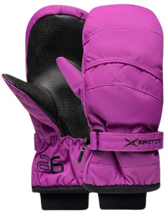 Arctix Kids Freestyle Insulated Ski Mittens, Amethyst, 4T