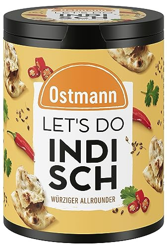 Ostmann Gewürze - Let's Do Indisch | Indische Gewürzzubereitung für Currys, Tofu oder Dhal | Würziger Allrounder mit Koriander und Kurkuma | 70 g in recyclebarer Metalldose