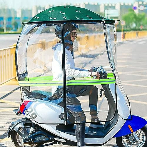 ElROal Parapioggia Per Moto, Ombrello Per Auto, Tettoia Per Auto Elettrica, Copertura Impermeabile Antipioggia Per Scooter Per Mobilità, Copertura Per Ombrello Per Tettuccio Per Batteria, C
