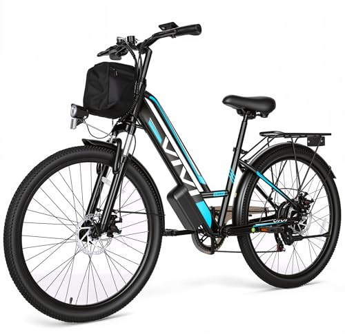 Vivi Electric Bike for Adults 1000W Peak Commuter Ebike, 26 Electric City Cruiser Bicycle 22MPH Ebikes for Adults with 48V Removable Battery, Up to 50 Miles, 7 Speed, SGS Certified to UL2849